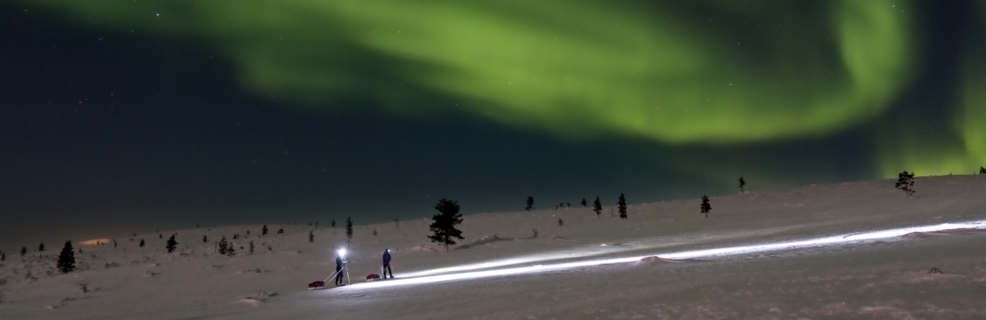 Aurora observed in Urho Kekkonen NP